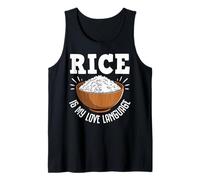 Rice is My Love Language Asian Food Rice Bowl Tank Top
