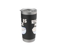 Rice is Nice Asian Food Rice Bowl Stainless Steel Insulated Tumbler