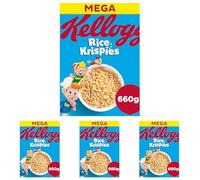 Rice Krispies Kellogg's Rice Krispies Breakfast Cereal, 660g (Pack of 4)