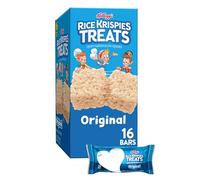 Rice Krispies Treats Crispy Marshmallow Squares, Kids Snacks, Snack Bars, Original, 12.4oz Box (16 Bars)