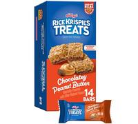 Rice Krispies Treats Crispy Rice Cubes Kids Snacks Snack Bars Chocolate Peanut Butter 10oz Box (14 Bars)