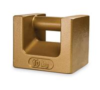 Rice Lake 12767 Cast Iron Painted Grip Handle Test Weight, 10kg Mass, NIST Class F
