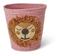 RICE - Lion Basket Round - Pink