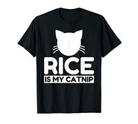 Rice Lover Funny Cute Cat Gifts T-Shirt