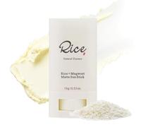 Rice Matte Sunscreen Stick SPF 50 - Turmeric & Mugwort Roll-On sunscreen-Water-Resistant, No White Cast - Face Sunblock for All Skin-Shinning,Moisturizing,Strong UV Protection Anytime - 15g