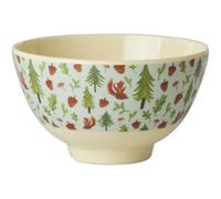 RICE - Melamine Bowl 30 cl, Blue Happy Forest