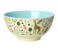 RICE - Melamine Bowl 70 cl, Mint Fun Fair - Multi