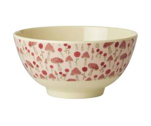RICE - Melamine Bowl 70 cl, Pink Happy Forest - Multi