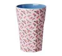 Rice Melamine Cup 100% Melamine A Rose is A Rose Print Tall
