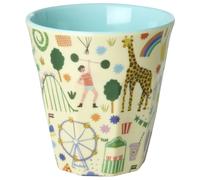RICE - Melamine Cup 25 cl, Mint Fun Fair - Multi