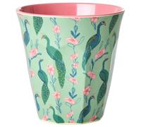 RICE - Melamine Cup 25 cl, Peacock Power - Multi