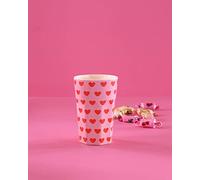 Rice Melamine Cup with Sweet Hearts Print - Tall