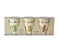 RICE - Melamine Cups 6-pack, Sweet Jungle - Multi