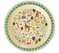 RICE - Melamine Plate 22 cm, Mint Fun Fair - Green