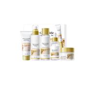 Rice Moisturizing Skin Care Set, Radiance Skincare Essential Gift Set with Ceramide, Includes Rice Cleanser, Toner, Serum, Lotion, Eye Cream & Face Cream, 6-Step Skincare Kit for Self Care