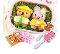 Rice Mold Cartoon Bear Rabbit Bento Maker Mould Seaweed Nori Expression Cutter Bento Accessories DIY Kitchen Tools for Baby Kids Meal