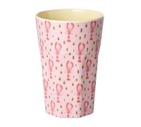 Rice Mug Melamine Pink Lobster Print Large Tall