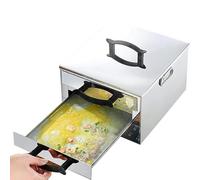 Rice Noodle Roll Steamer, Double-Layer Cooker for Cantonese Cuisine, 3 Trays, Food Grade Stainless Steel, Anti-Scald Handles, Kitchen Food Steamer