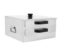 Rice Noodle Rolls Machine,2-Layer Rice Noodle Roll Steamer,304 Stainless Steel Material 3D Steam System With Scraper,Suitable for Making Rice Noodle Rolls at Breakfast Shops