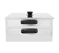 Rice Noodle Rolls Machine,Stainless Steel Cantonese Rice Rolls Machine Chinese Steamed Vermicelli Roll Food Steamer with 2 Tray High Efficiency,For Making Rice Noodle Rolls