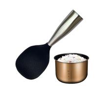 Rice Paddle - Silicone Non-Stick Paddle Standing Rice Spatula,Anti-Slip Scooper Kitchen Utensils for Food Preparation Cooking Serving Countertop Home Restaurant Vegetables Salad