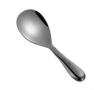 Rice Paddle Spoon Made of Stainless Steel, Non for Easy Serving, Heat Resistant and Suitable for Rice Cooker Use and Hot Dishes (E)