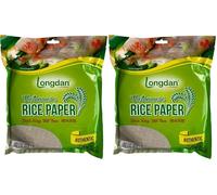 Rice Paper Round 22cm - 500g | Authentic Vietnamese Rice Paper for Spring Rolls & Wraps (Pack of 2)