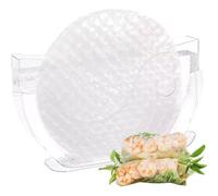 Rice Paper Water Bowl, Spring Roll Maker Spring Roll Water Bowl Spring Roll Water Dipper, Rice Paper Water Bowl with Side Pocker Holder for Rice Paper Wrappers Banh Trang Holder for Spring Rolls