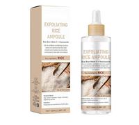 Rice Peeling Ampoule, Glowing Rice Ampoule Double Effect Exfoliating Essence, Soft Exfoliating Face and Body Scrub, Dead Cells Blackheads Remover For All Types (B, 100ml)