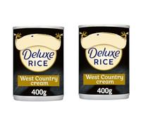 Rice Pudding Dessert 400g Pack of 2,Can is our creamiest and most luxurious recipe. Deluxe is made at our West Country Creamery and blended with our finest ingredients