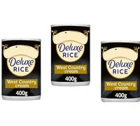 Rice Pudding Dessert 400g Pack of 3 ,Can is our creamiest and most luxurious recipe. Deluxe is made at our West Country Creamery and blended with our finest ingredients