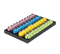 Rice rat Coffee Pod Holder Drawer Organizer Insert for Counter,Nespresso Pod Holder DIY Magnetic Connect Black Metal(4 Packs)