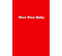 RIce Rice Baby Notebook: North London Vibes