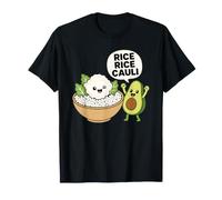Rice Rice Cauli Cute Cauliflower Avocado Keto Food Pun T-Shirt