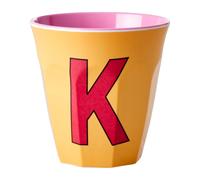 RICE Rice melamin cup medium letter - K 30 pricot