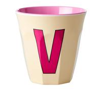 RICE Rice melamin cup medium letter - V 30 cl Soft yellow