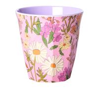 Medium Melamine Mug - Pink - Daisy Dearest Print