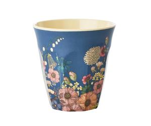 RICE Rice melamine cup medium Flower collage