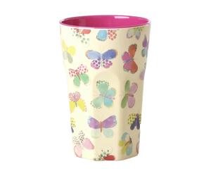 RICE Rice melamine mug high Butterfly