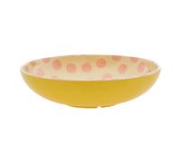 RICE Rice salad bowl melamine Ø29.9 cm Pink dots-yellow