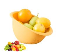 Rice Rinser Strainer, Rice Washer Strainer Bowl, Dish Drainer Strainer, Large Capacity Colander for Washing Fruit Vegetables and Rice for Draining Cooked Pasta