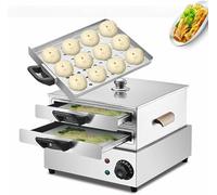 Rice Rolls Machine, Hot Dog Steamer and Bun Warmer with Extra Stainless Steel Tray, Ideal for Steamed Vermicelli Roll