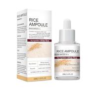 Rice Serum for Face, Glow Rice Exfoliating Ampoule, Black & White Rice Exfoliant for Face & Body, Removes Dead Skin and Blackheads, Refining Pores Skin Brightening for All Skin Types (30, A)