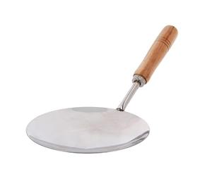 Rice Serving Spoon Stainless Steel Rice Paddle Rice Pan Scoop for Paella Biriyani Fried Rice Large Indian Kitchen Tool Wooden Handle Ideal for Home Restaurant Catering Commercial Use (No7)