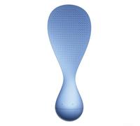 Rice serving spoon with upright stand design and non-stick made from heat-resistant plastic for home and restaurant use (Blue)