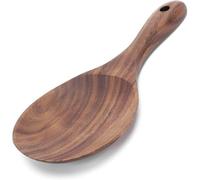 Rice Serving Spoon, Wooden Non Stick Rice Paddle, Multifunctional Rice Spoon for Rice, Mashed Potatoes, Serving, Mixing