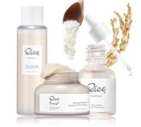 Rice Skin Care Set,Korean Skincare Set for Glowing Hydrating Glass Skin,Beauty Gift Sets Women,Facial Kits with Rice Milk Toner,Ground Rice&Honey Glow Mask,Arbutin Serum,Rice Raw Pulp Gifts Set(3PCS)