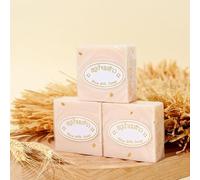 Rice Soap for Face, Gentle Natural Thai Goat Milk Rice Soap, Handmade Soap for Brightening Skin, Rice Oil Control Cleansing Soap for Smooth Radiant Soft Skin - 3