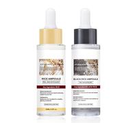 rice Soft Exfoliating Rice Ampoule for Body & Face Scrub, Blackhead Remover Pore Minimizer, 30ml*2pcs