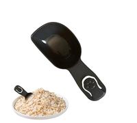 Rice Spatula - Pet Food Spoon | Rice Spatula, 75ml Multifunctional Scooper with Clip for Flour Home Cats Dogs Household Soybean Serving Cooking Paddle Kitchen Tool Dry Wet